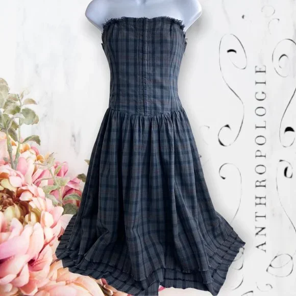 Anthropologie | Dresses | Anthropologie Maeve Gray Plaid Strapless Corset Dress Size | Poshmark Anthropologie | Dresses | Anthropologie Maeve Gray Plaid Strapless Corset Dress Size | Poshmark